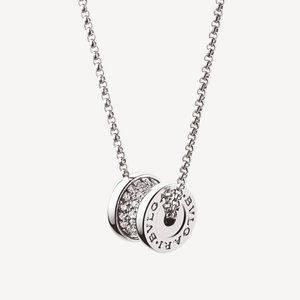 🧵BULGARI🧵B.zero1 18K White Gold Diamond Necklace